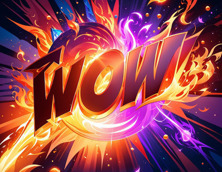 Cartoon sign of burst clouds with the word WOW. high quality illustrationの素材
