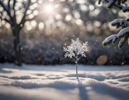 Beautiful winter landscape. High quality illustrationの素材