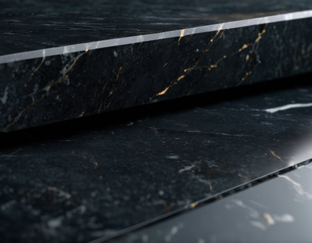 Professional background with expensive black mountain granite and marble. High quality illustrationの素材
