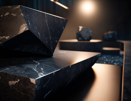 Professional background with expensive black mountain granite and marble. High quality illustrationの素材