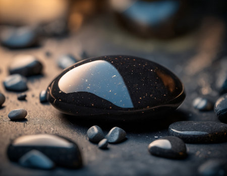 Professional background with expensive black mountain granite and marble. High quality illustrationの素材