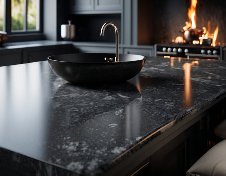 Professional background with expensive black mountain granite and marble. High quality illustrationの素材