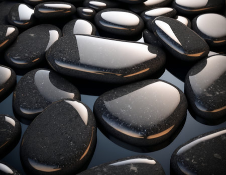 Professional background with expensive black mountain granite and marble. High quality illustrationの素材