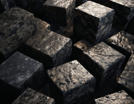 Professional background with expensive black mountain granite and marble. High quality illustrationの素材