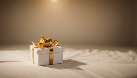 Lovely Christmas background with gifts, decorations and candles on the tableの素材