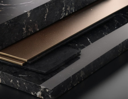 Professional background with expensive black mountain granite and marble. High quality illustrationの素材