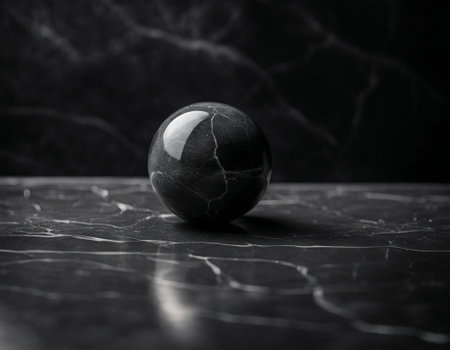 Professional interior design with expensive black marble and granite. Excellent background for presentation and product. High quality illustrationの素材