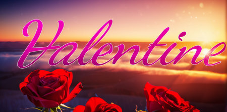 Beautiful background for Valentine's day. High quality illustrationの素材