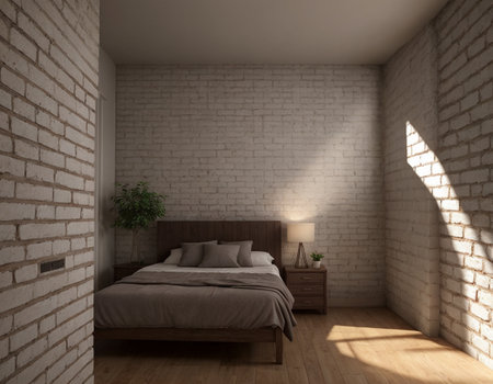 Minimalistic loft interior. High quality illustrationの素材