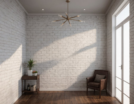 Minimalistic loft interior. High quality illustrationの素材