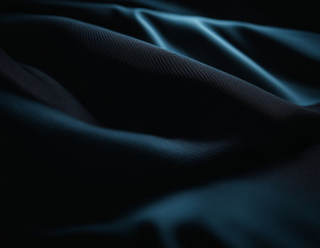 Professional designer background with expensive dark silk and fabric. Background for product presentations. High quality illustrationの素材