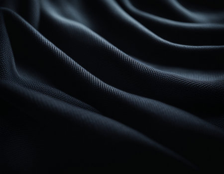 Professional designer background with expensive dark silk and fabric. Background for product presentations. High quality illustrationの素材