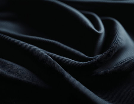 Professional designer background with expensive dark silk and fabric. Background for product presentations. High quality illustrationの素材