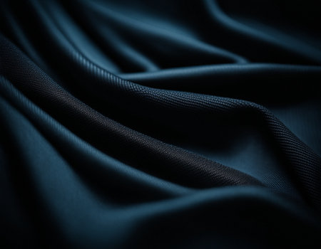 Professional designer background with expensive dark silk and fabric. Background for product presentations. High quality illustrationの素材