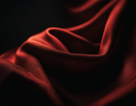 Professional designer background with expensive dark silk and fabric. Background for product presentations. High quality illustrationの素材