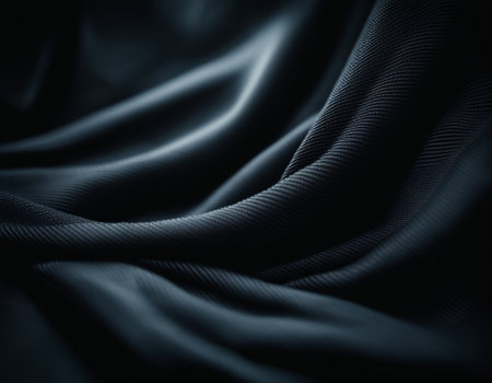 Professional designer background with expensive dark silk and fabric. Background for product presentations. High quality illustrationの素材
