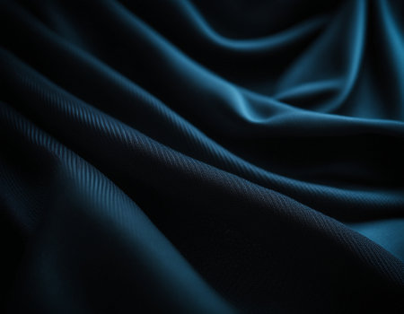 Professional designer background with expensive dark silk and fabric. Background for product presentations. High quality illustrationの素材
