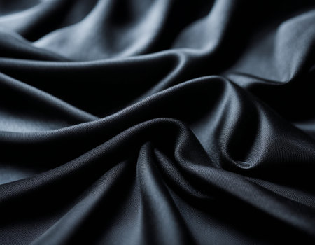 Professional designer background with expensive dark silk and fabric. Background for product presentations. High quality illustrationの素材