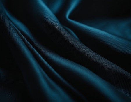 Professional designer background with expensive dark silk and fabric. Background for product presentations. High quality illustrationの素材