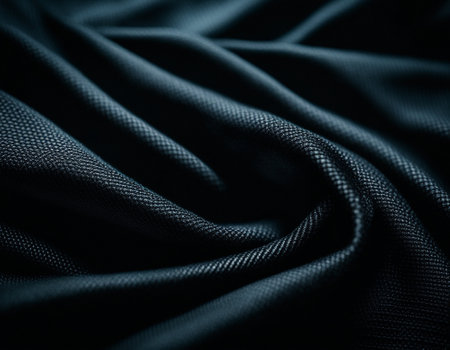 Professional designer background with expensive dark silk and fabric. Background for product presentations. High quality illustrationの素材