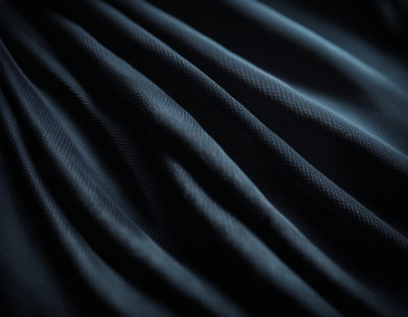 Professional designer background with expensive dark silk and fabric. Background for product presentations. High quality illustrationの素材