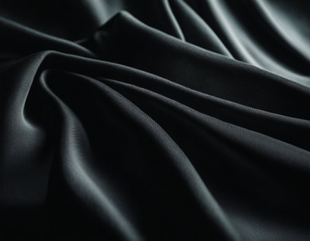 Professional designer background with expensive dark silk and fabric. Background for product presentations. High quality illustrationの素材
