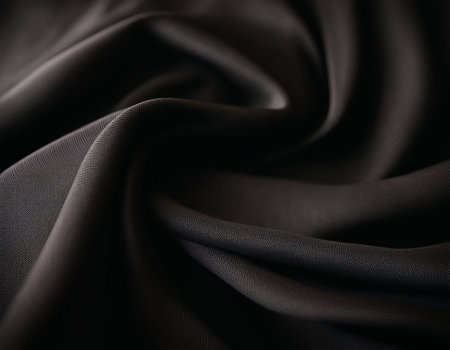 Professional designer background with expensive dark silk and fabric. Background for product presentations. High quality illustrationの素材