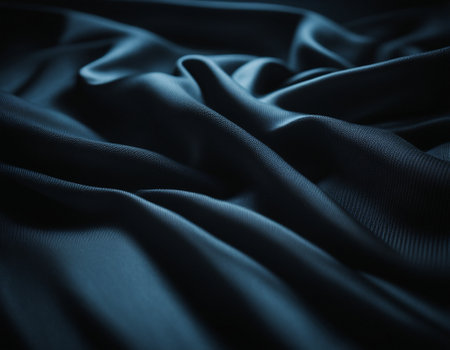 Professional designer background with expensive dark silk and fabric. Background for product presentations. High quality illustrationの素材