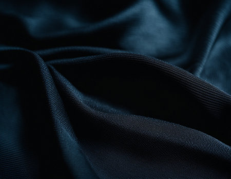 Professional designer background with expensive dark silk and fabric. Background for product presentations. High quality illustrationの素材