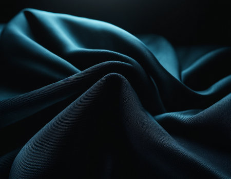 Professional designer background with expensive dark silk and fabric. Background for product presentations. High quality illustrationの素材