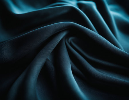 Professional designer background with expensive dark silk and fabric. Background for product presentations. High quality illustrationの素材