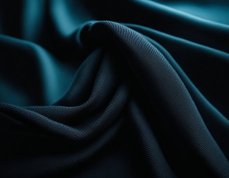 Professional designer background with expensive dark silk and fabric. Background for product presentations. High quality illustrationの素材