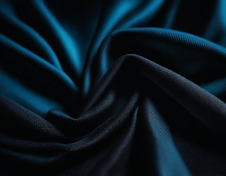 Professional designer background with expensive dark silk and fabric. Background for product presentations. High quality illustrationの素材