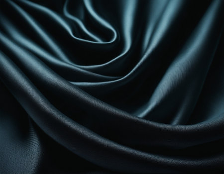 Professional designer background with expensive dark silk and fabric. Background for product presentations. High quality illustrationの素材