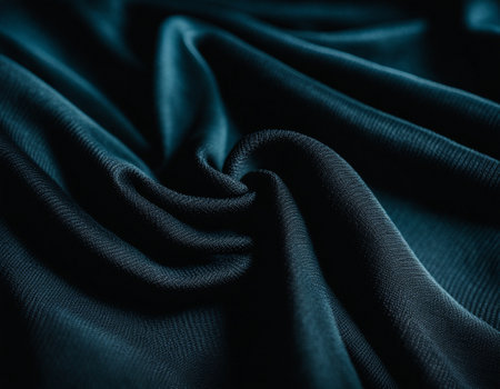 Professional designer background with expensive dark silk and fabric. Background for product presentations. High quality illustrationの素材