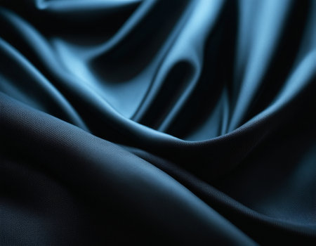 Professional designer background with expensive dark silk and fabric. Background for product presentations. High quality illustrationの素材