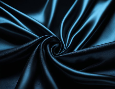 Professional designer background with expensive dark silk and fabric. Background for product presentations. High quality illustrationの素材