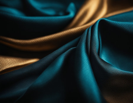 Professional designer background with expensive dark silk and fabric. Background for product presentations. High quality illustrationの素材