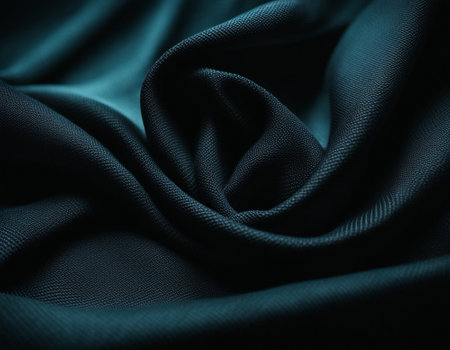 Professional designer background with expensive dark silk and fabric. Background for product presentations. High quality illustrationの素材