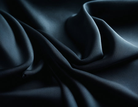 Professional designer background with expensive dark silk and fabric. Background for product presentations. High quality illustrationの素材