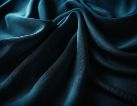 Professional designer background with expensive dark silk and fabric. Background for product presentations. High quality illustrationの素材