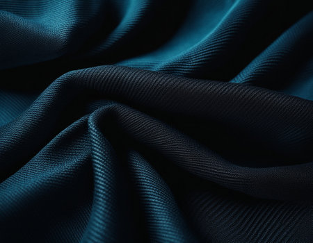 Professional designer background with expensive dark silk and fabric. Background for product presentations. High quality illustrationの素材