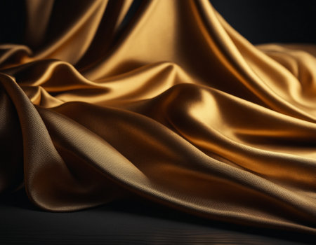 Professional designer background with expensive dark silk and fabric. Background for product presentations. High quality illustrationの素材