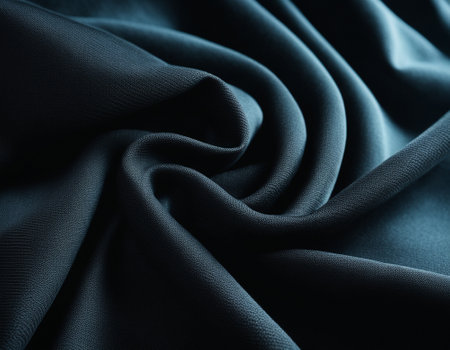 Professional designer background with expensive dark silk and fabric. Background for product presentations. High quality illustrationの素材