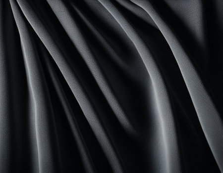 Professional designer background with expensive dark silk and fabric. Background for product presentations. High quality illustrationの素材