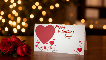 Lovely Valentine's Day greeting card. High quality photoの素材