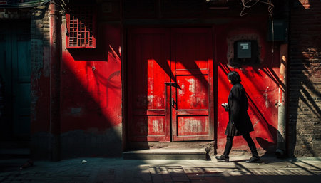 Colorful street photo. High quality illustrationの素材
