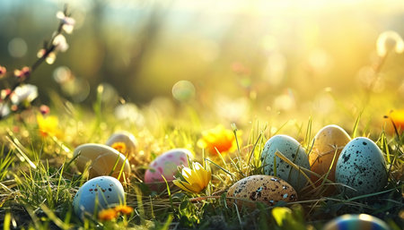 A wonderful background for Easter. High quality illustrationの素材