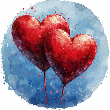 Colorful hearts pattern. Valentine's Day background. High quality photoの素材