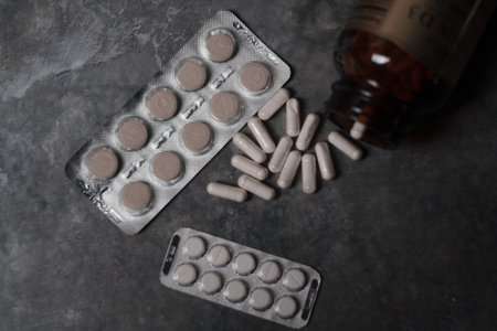 Medicines and medicines. Pills. High quality photo